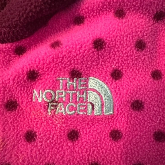 The North Face Kids Fleece Hoodie with Polka Dots 18-24 months - Picture 4 of 6